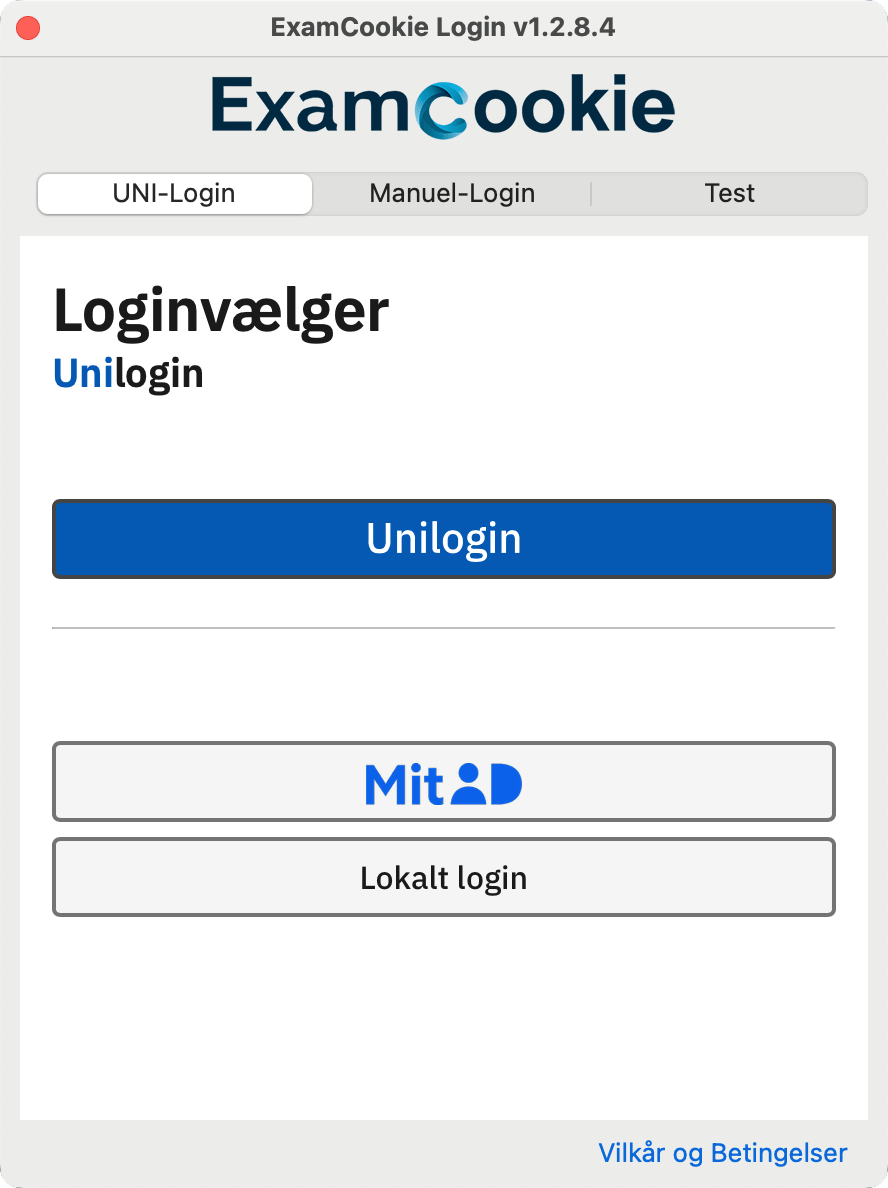 ExamCookie klient screenshot